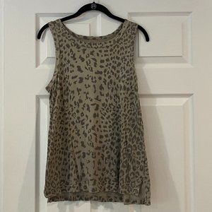 Current Elliott Leopard print tank top - Size 0